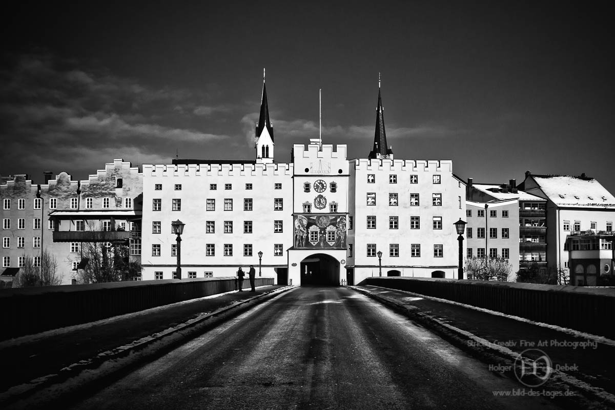 Stadttor Wasserburg s/w