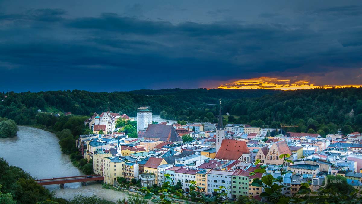 Wasserburger Alt-Stadt am Abend